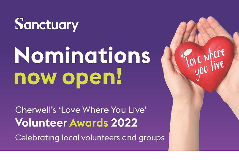 Nominate now in the Cherwell Volunteer Awards 2022 Sanctuary