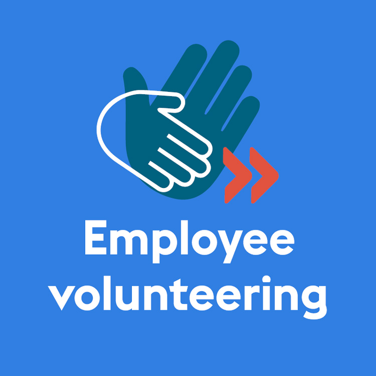 Employee volunteering graphic