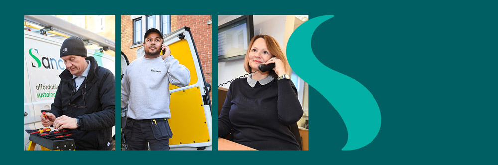 Various Sanctuary staff working for our Property Services teams