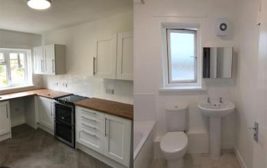 Image showing the newly fitted kitchen and bathroom