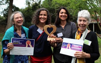 Harriet Jordan, Zsofia Buda, Tila Rodrigues, Lynda Smith celebrate Sanctuary Awards