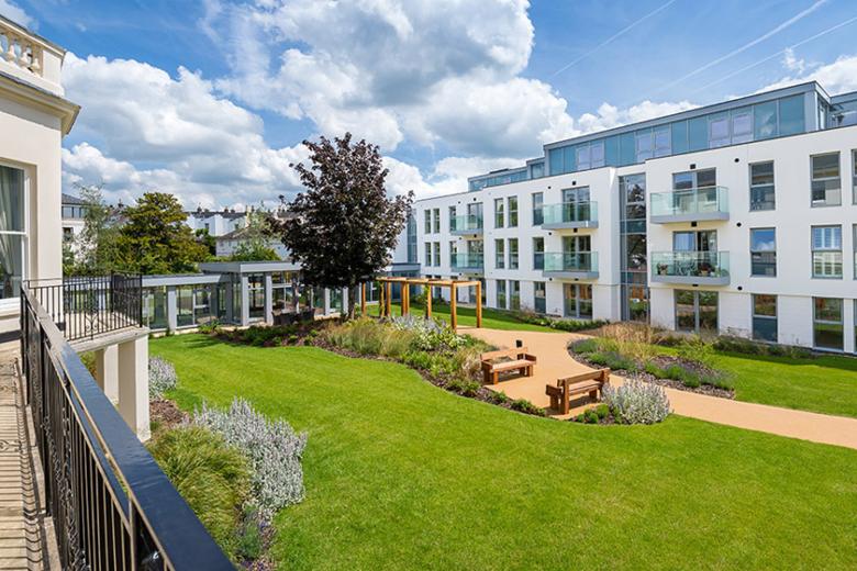 New Court Gardens from Grade II listed building