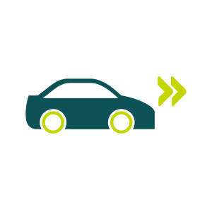 Electric car icon