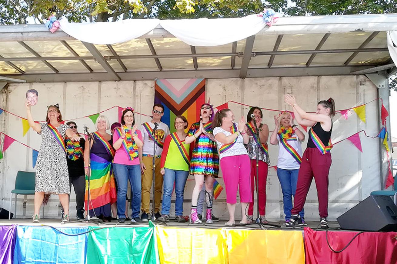 Employee Volunteering Choir Photo