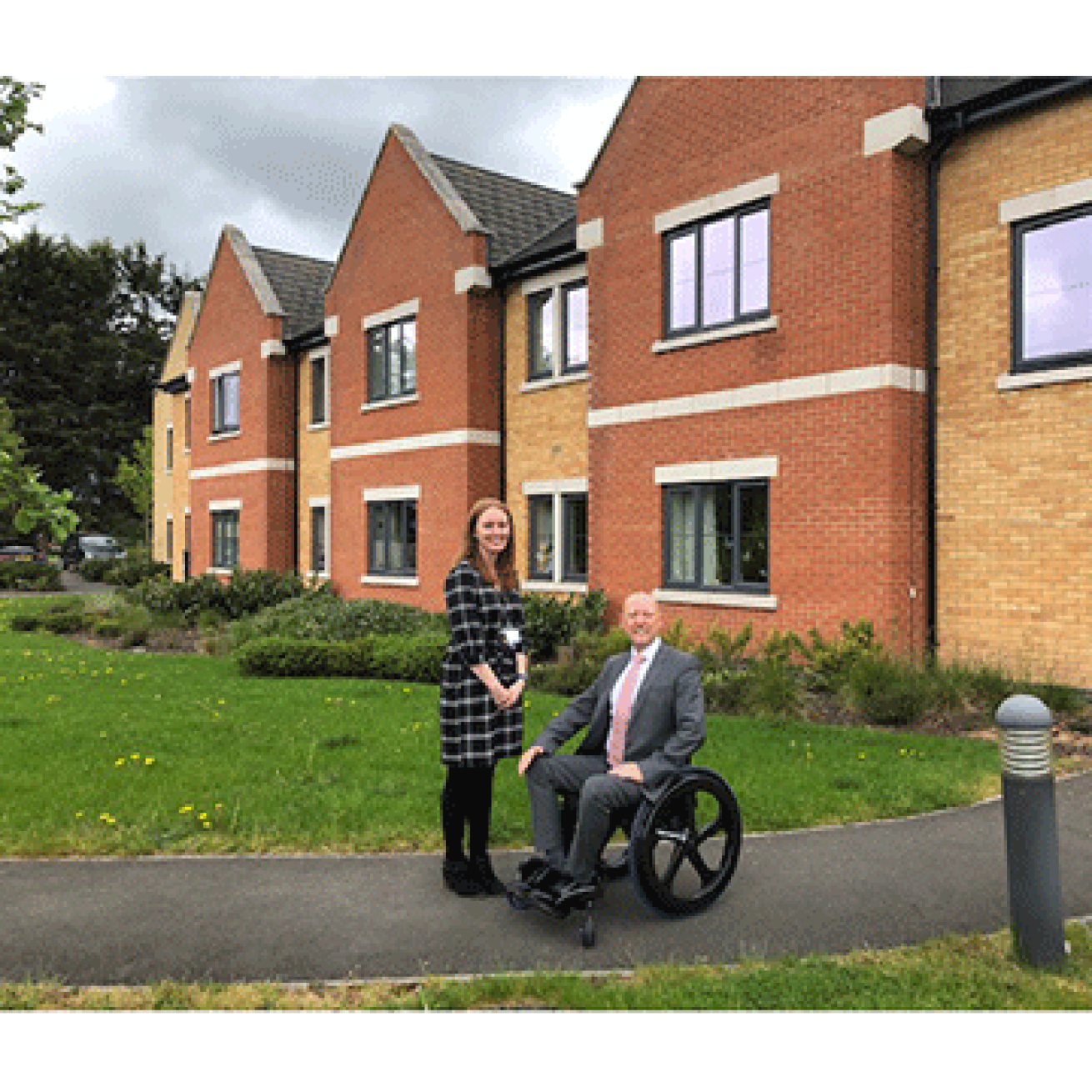 Sara Brown and Nathan Warren visit a new housing development