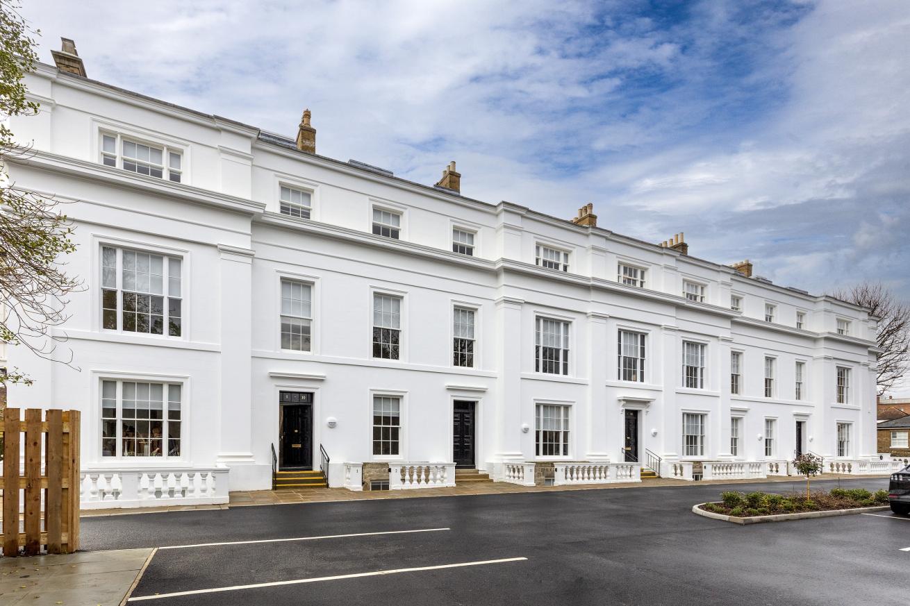 Historic white grade two listed building in Maidstone