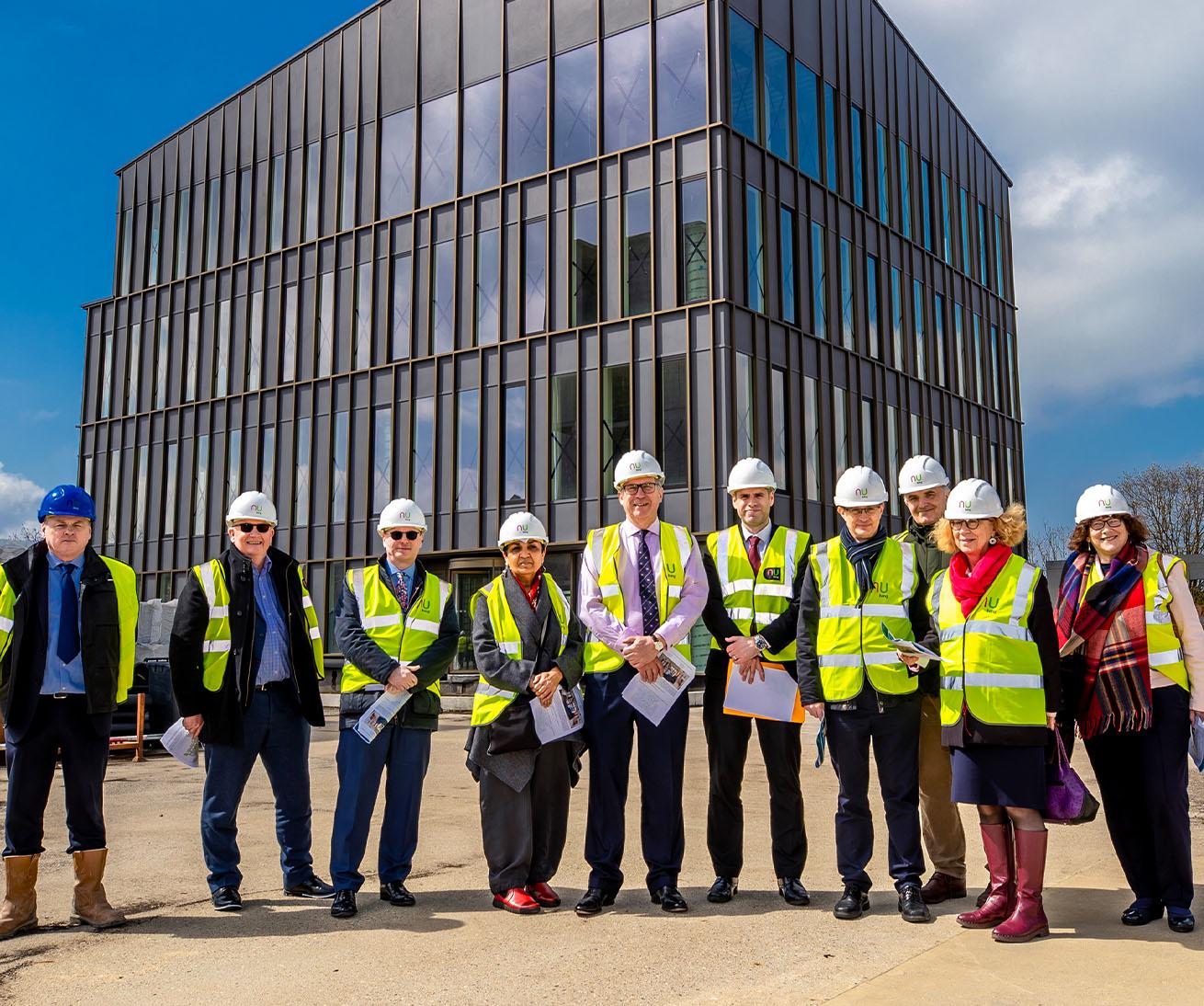 Group Board outside new development