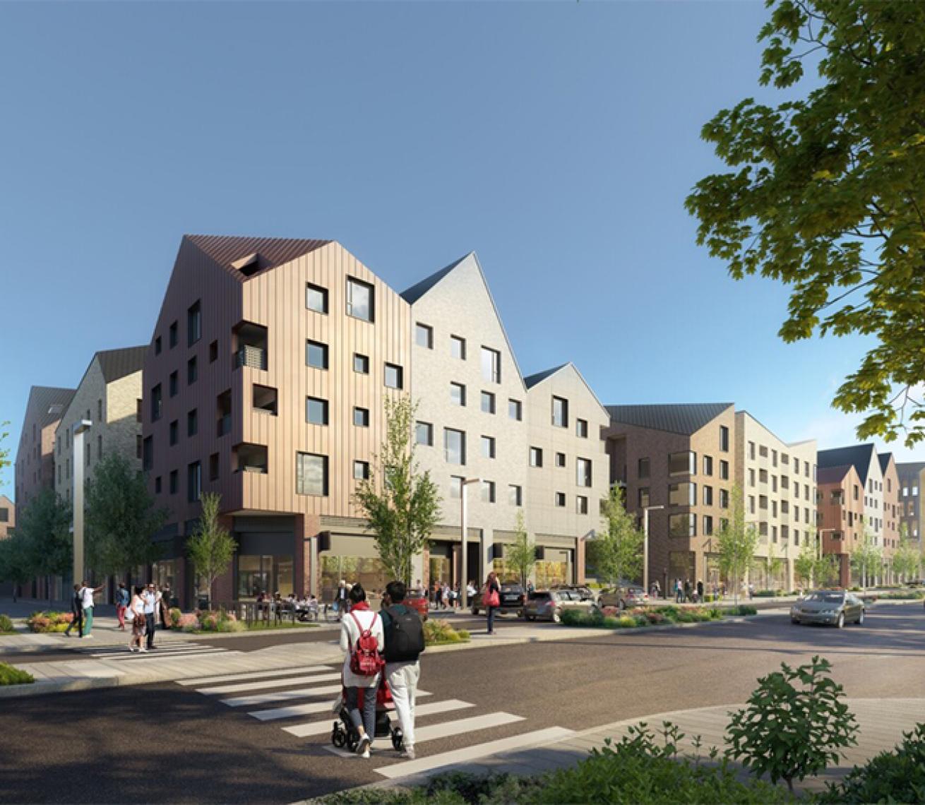 CGI representation of the Laindon regeneration project CGI representation of the Laindon regeneration project