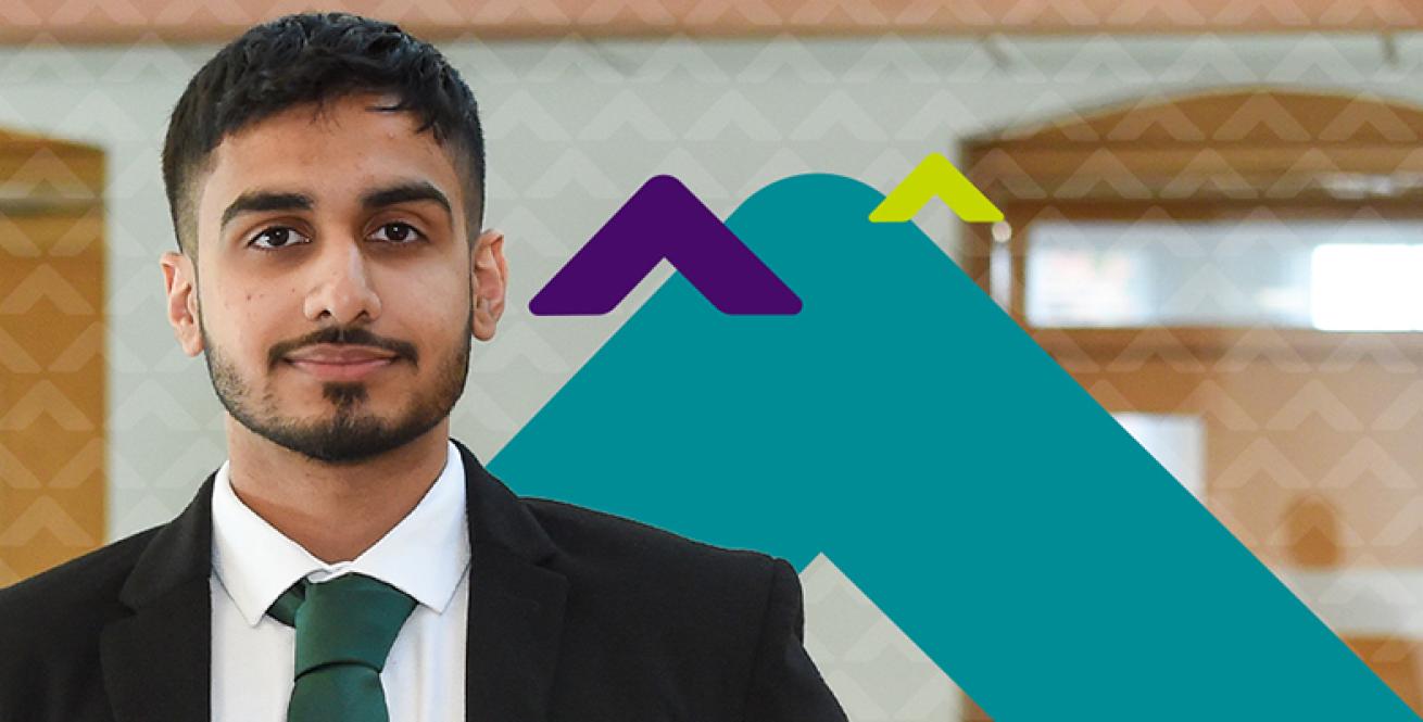 Decorative banner for Sanctuary's Graduates programme 2023 Decorative banner for Sanctuary's Graduates programme 2023