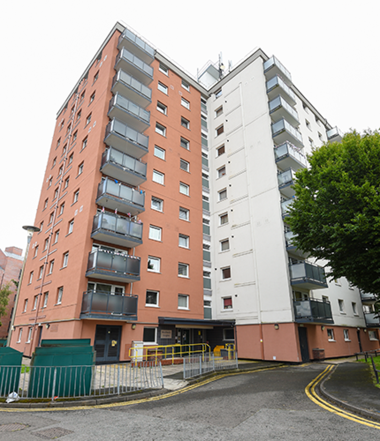 Exterior of the high rise accommodation at Rowlands Heights