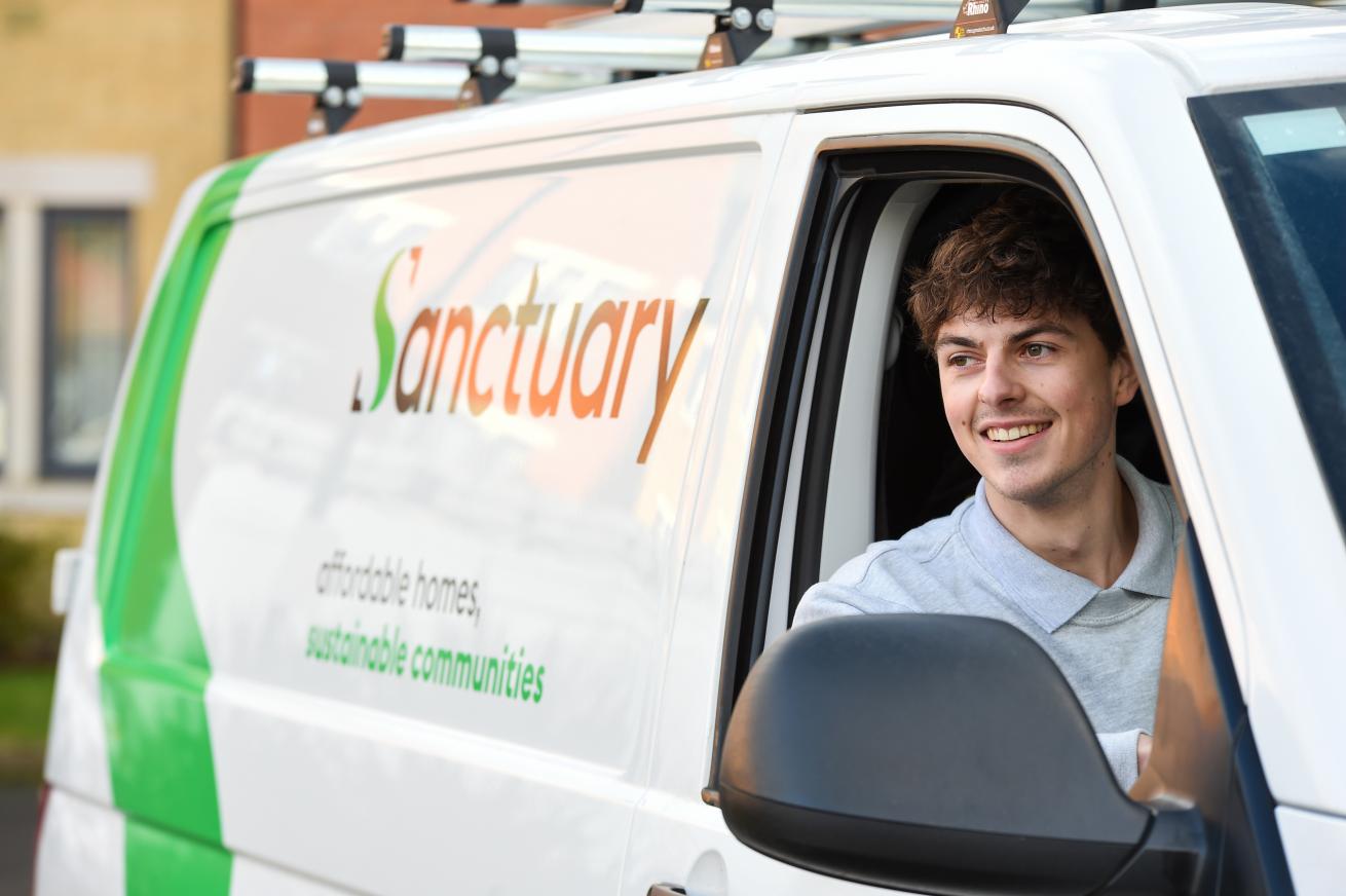 Sanctuary apprentice out in his van