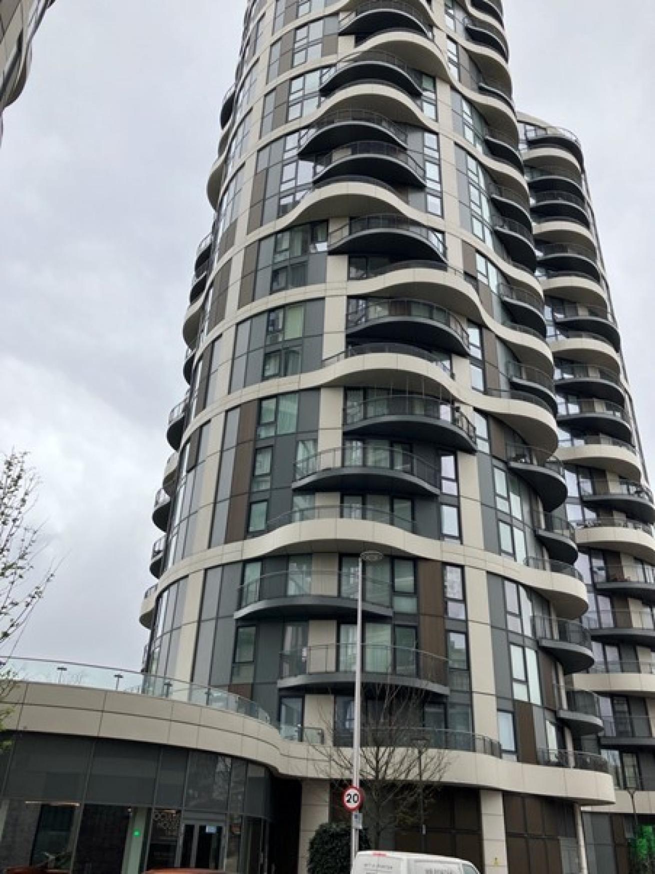 Exterior image of the high-rise Oculus House