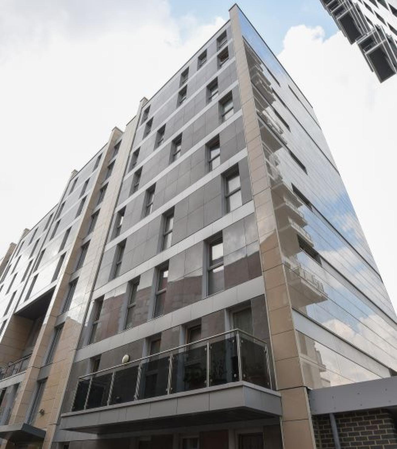 High-rise living flats at Alberta Court North in London