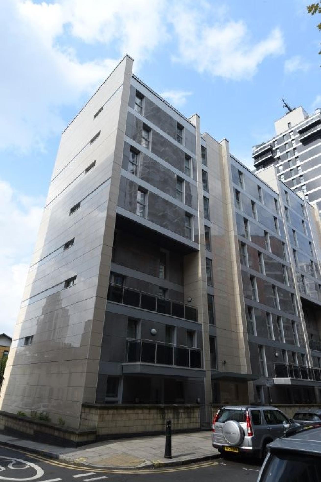 High-rise apartment building Alberta Court South in London
