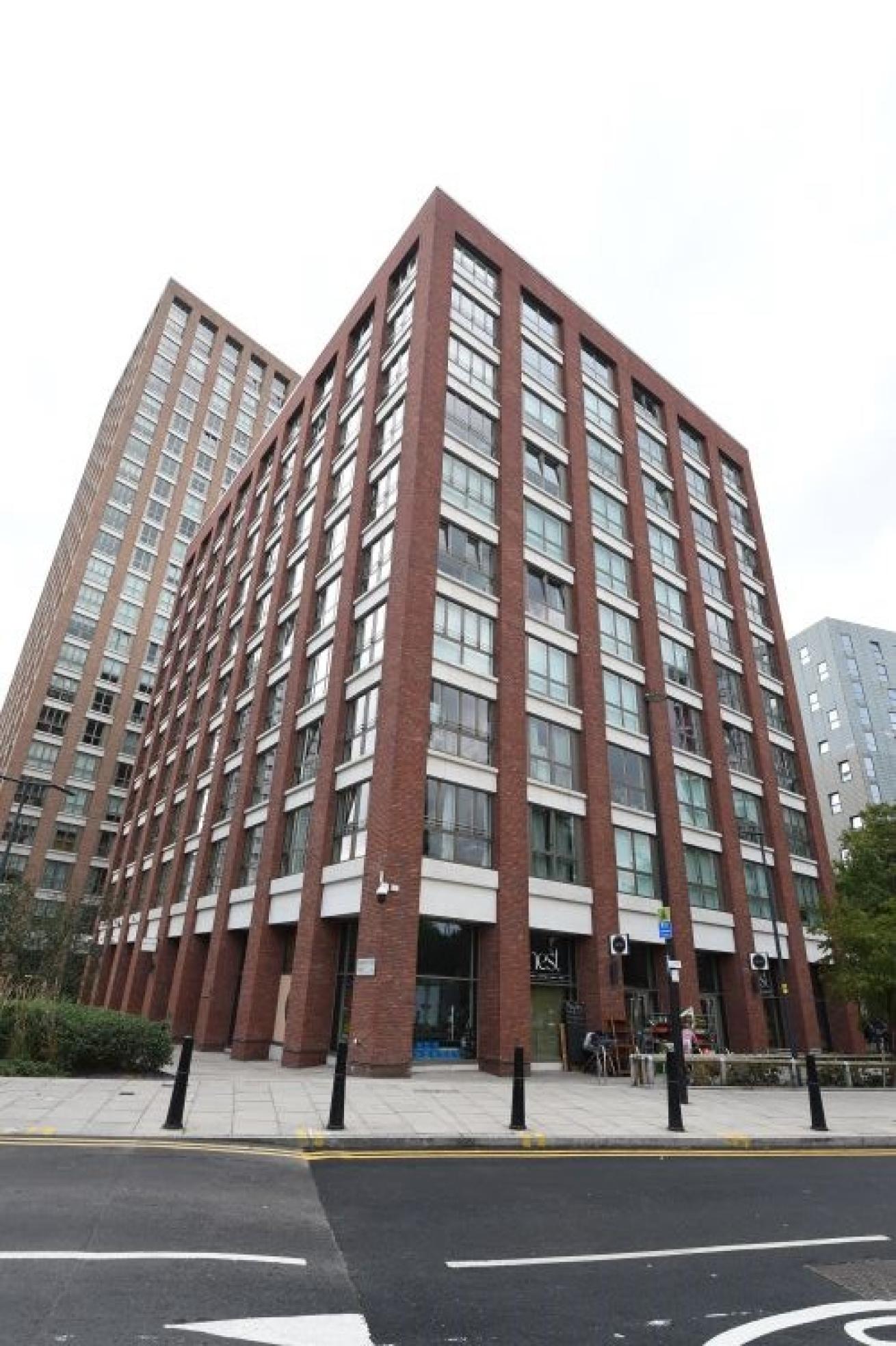 The high-rise Perseus Court building in London.