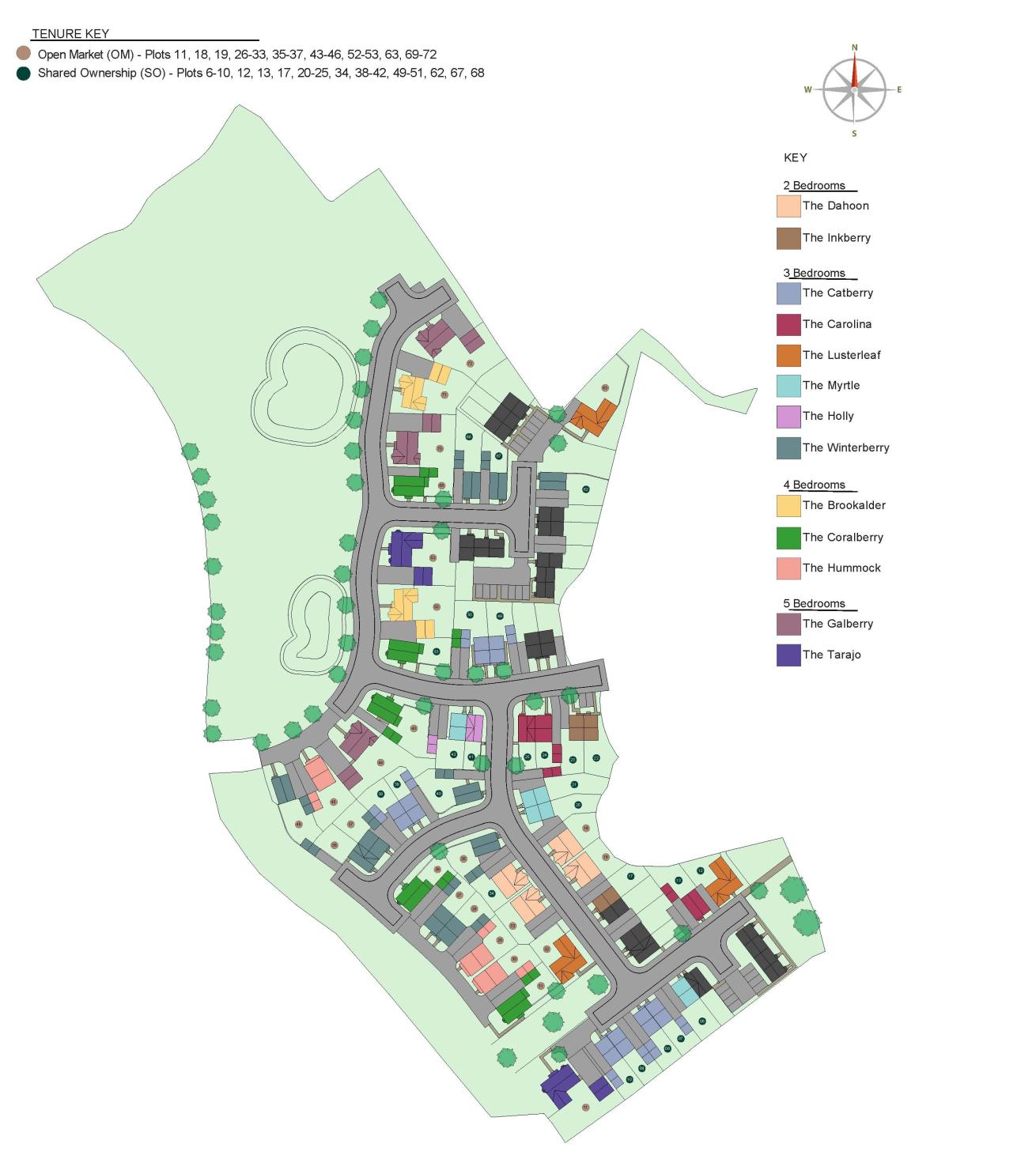 Callows Rise site plan