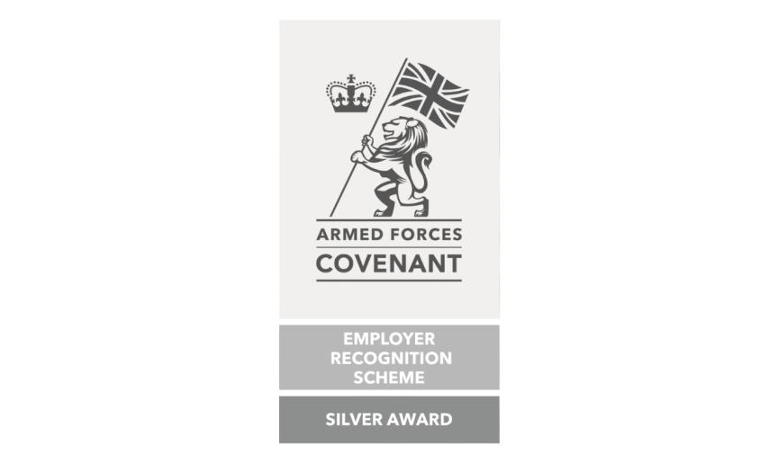 Armed forces covenant silver award logo