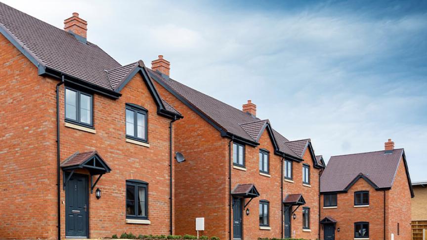 Some of the new homes at our Castle Reach development, near Tenbury Wells