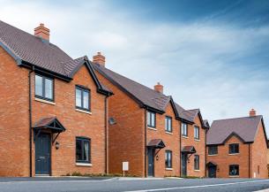 Some of the new homes at our Castle Reach development, near Tenbury Wells