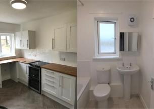 Image showing the newly fitted kitchen and bathroom